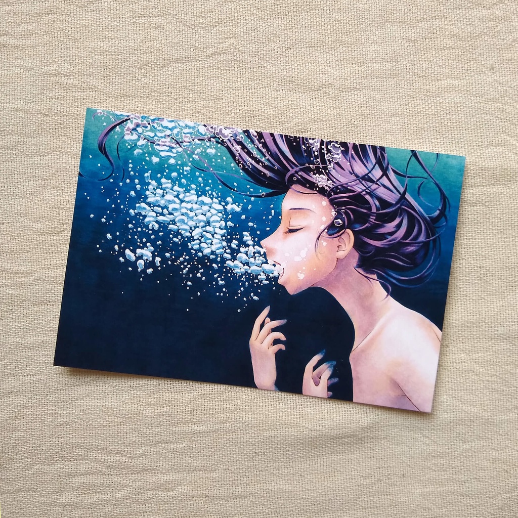 ポストカード『ことばは泡になる』