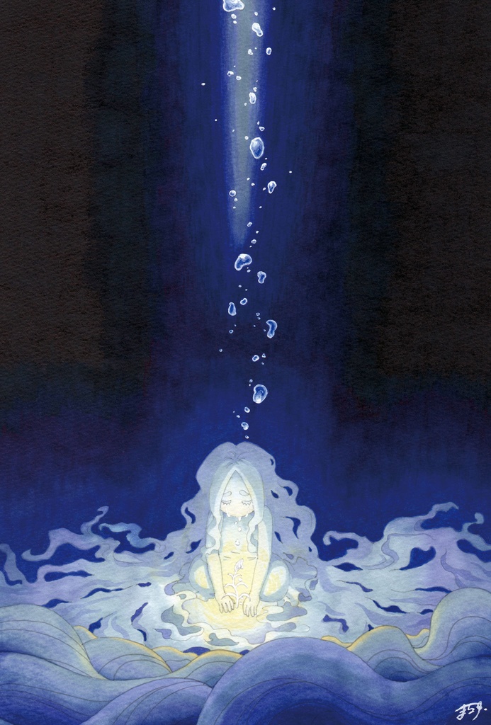 クリスタルアート〈小〉『Deep Blue』