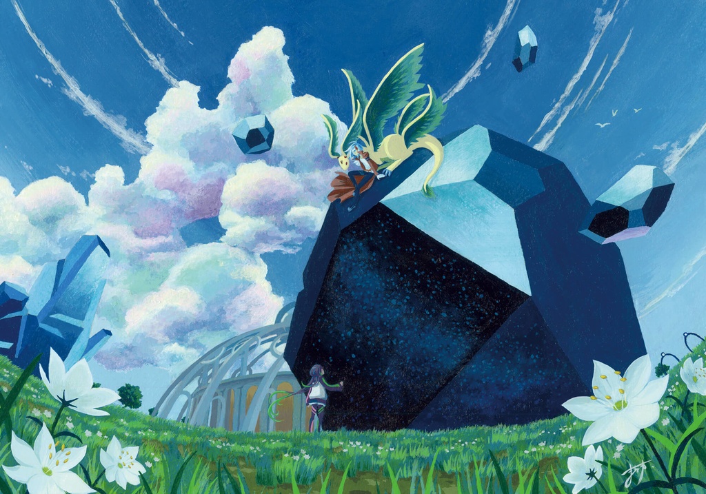アクリル原画『時空を越える魔法』