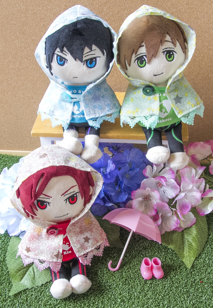 Free!-ぬい用レインコート