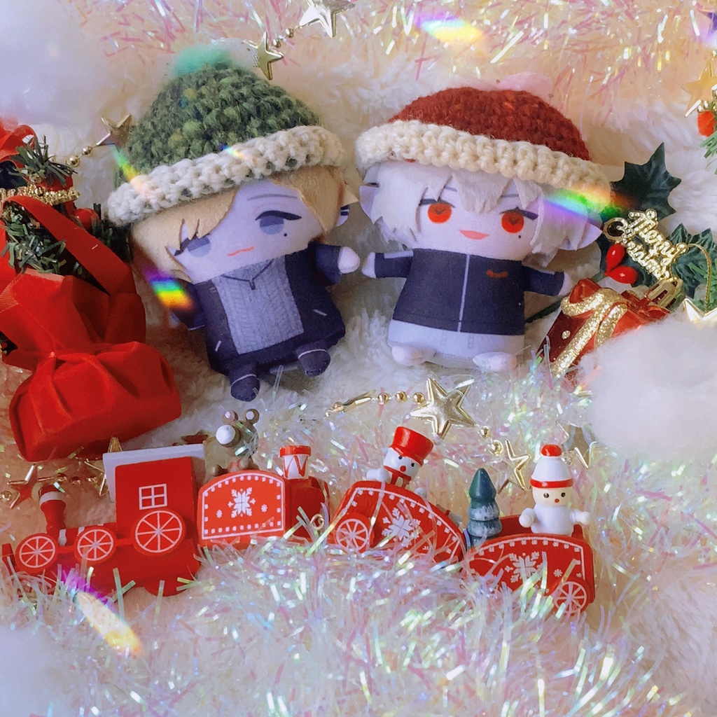 にじぱぺ-Xmasニット帽子