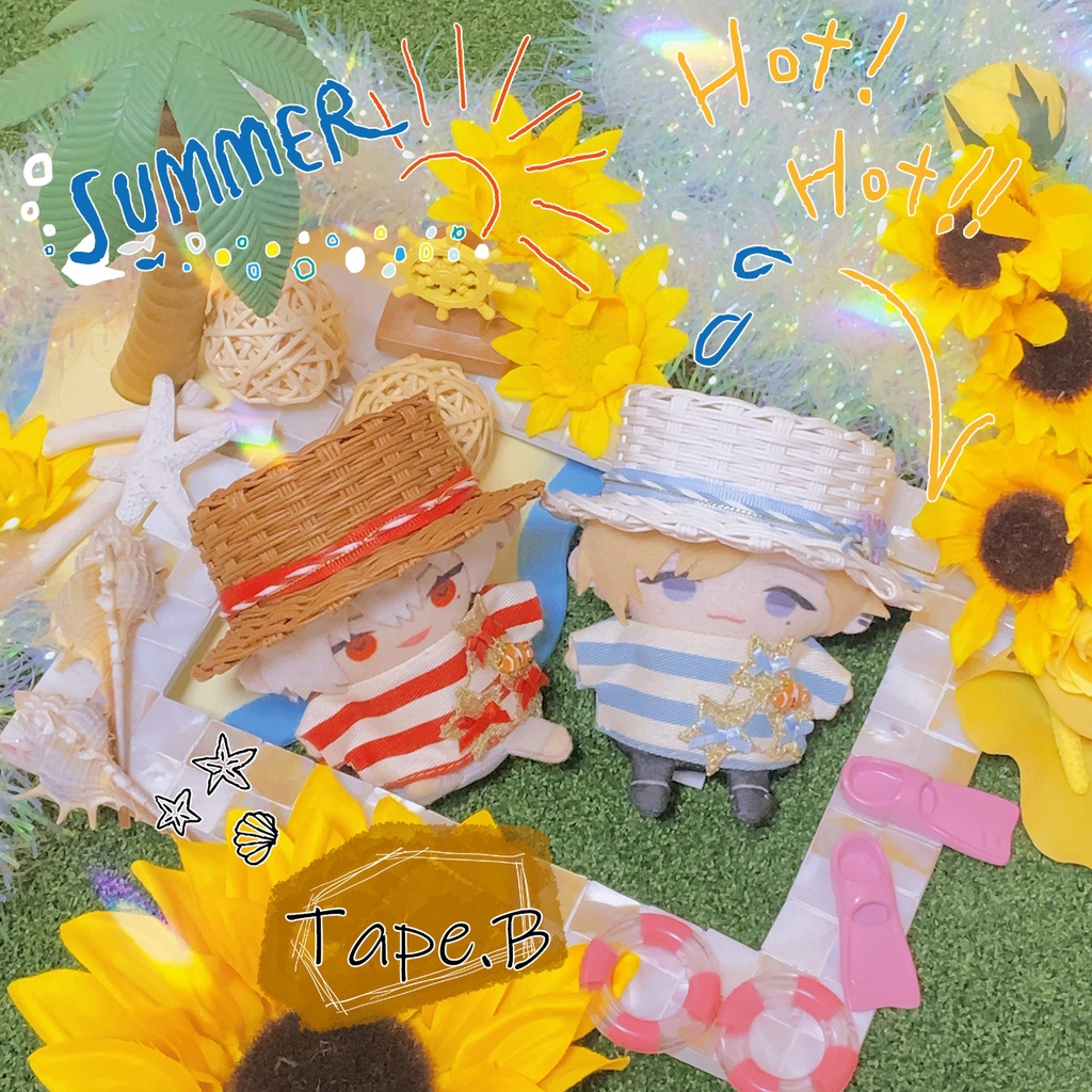 にじぱぺ-サマー帽子セット