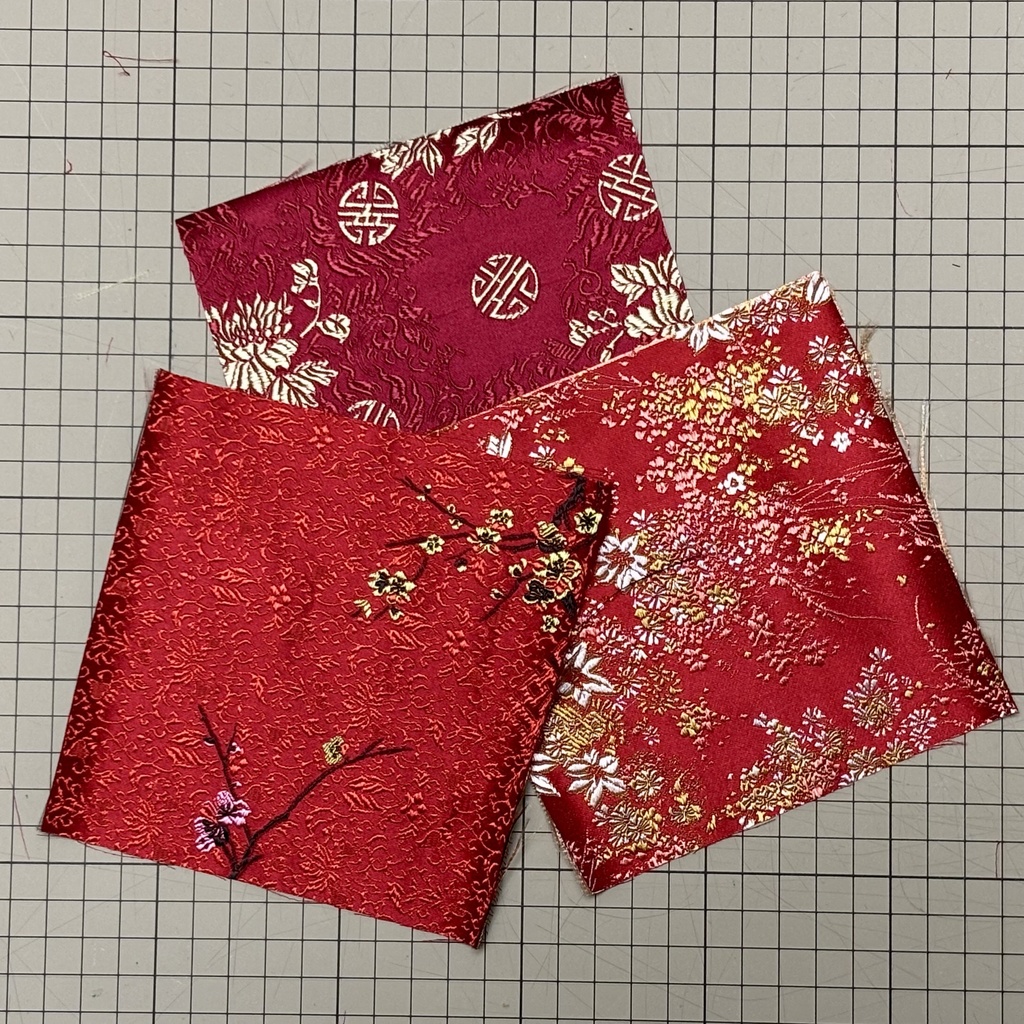 チャイナシルクハギレセット　慶の陽光