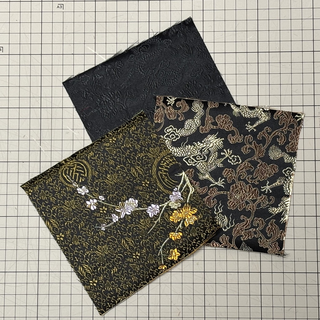 チャイナシルクハギレセット　舜の石