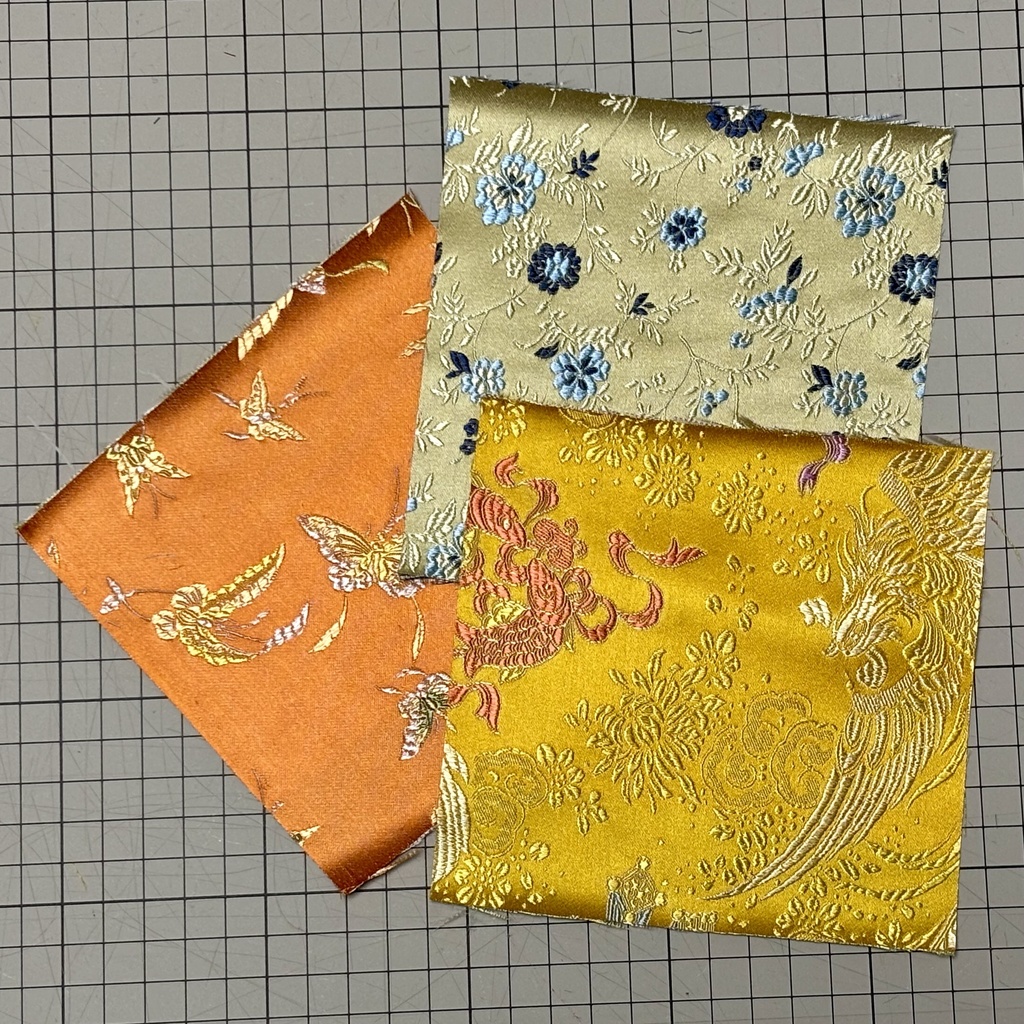 チャイナシルクハギレセット　恭の華