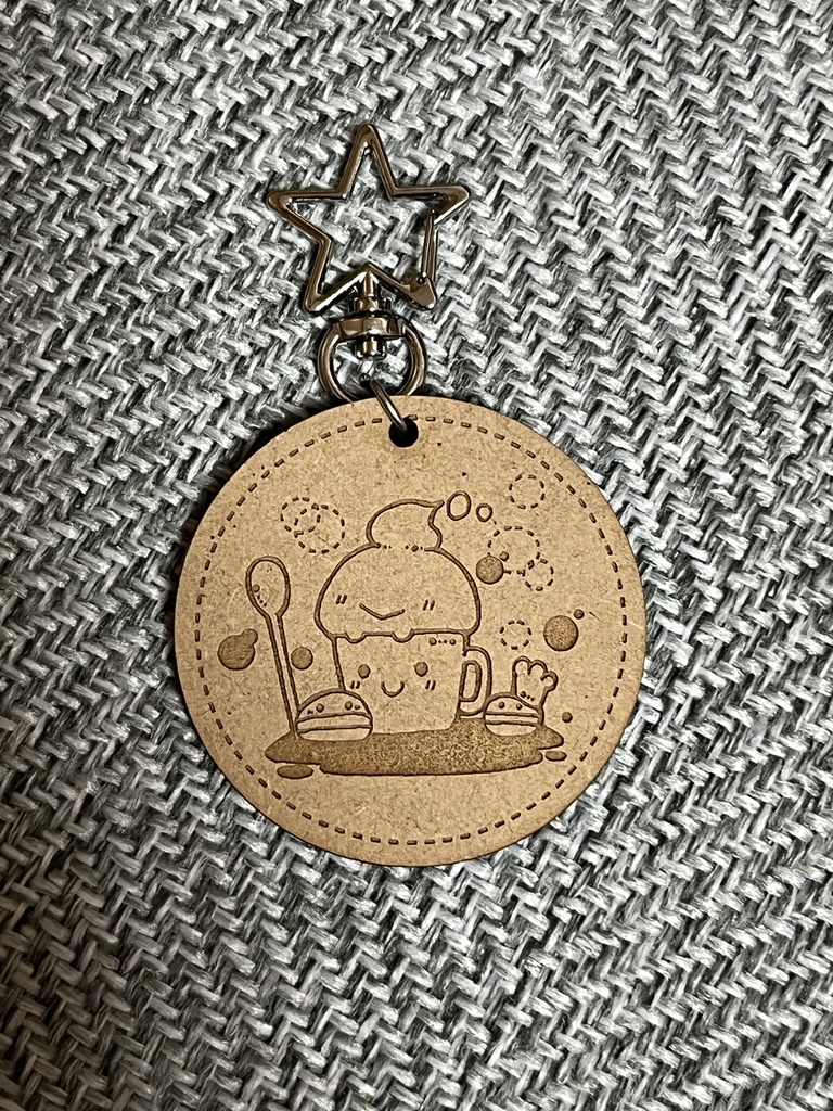 ポップンハテナウッドキーホルダー