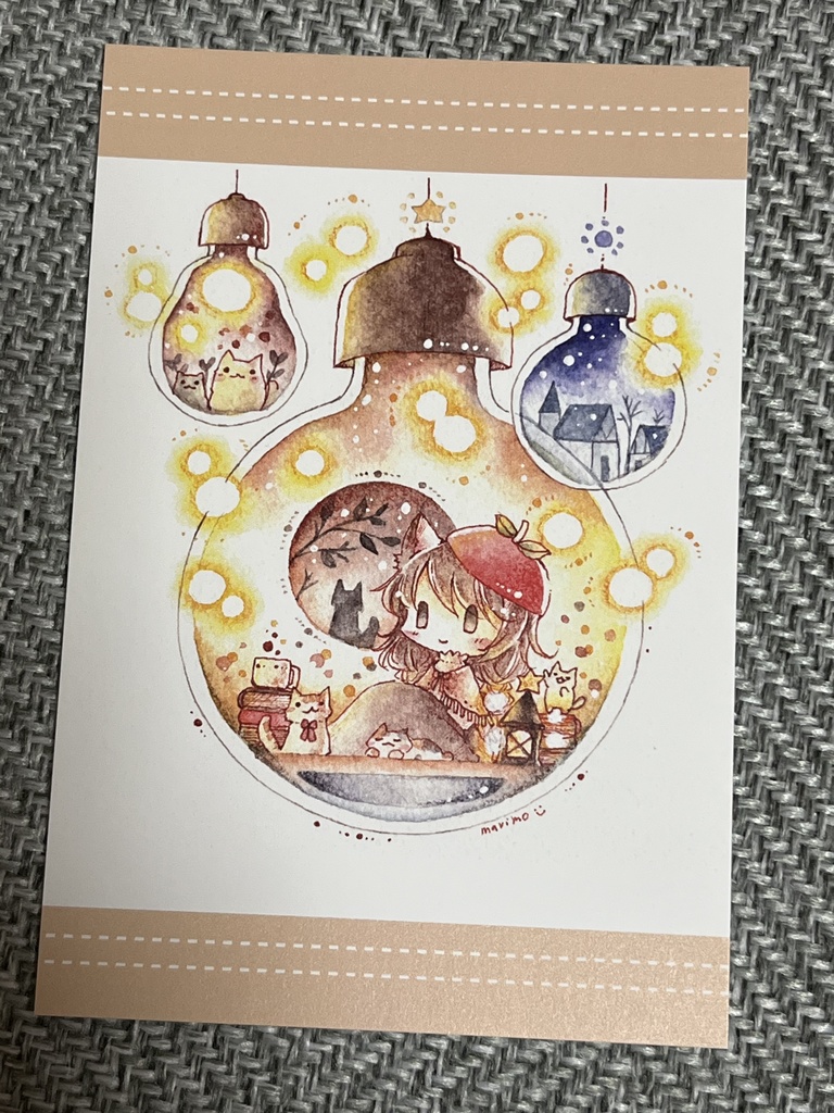 ポストカード（ランプの）