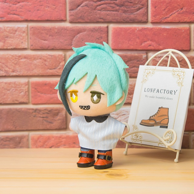 ぬい靴(10㎝~12㎝)バックルシューズ:オレンジ×黒