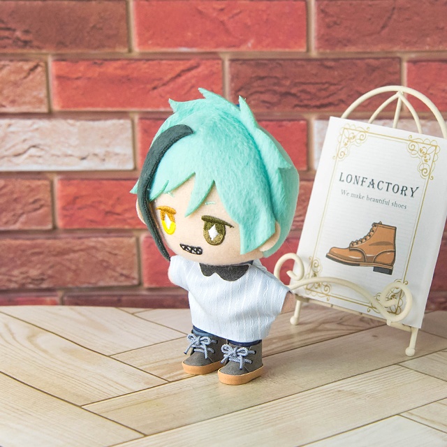 ぬい靴(10㎝~12㎝)紐シューズ:グレー