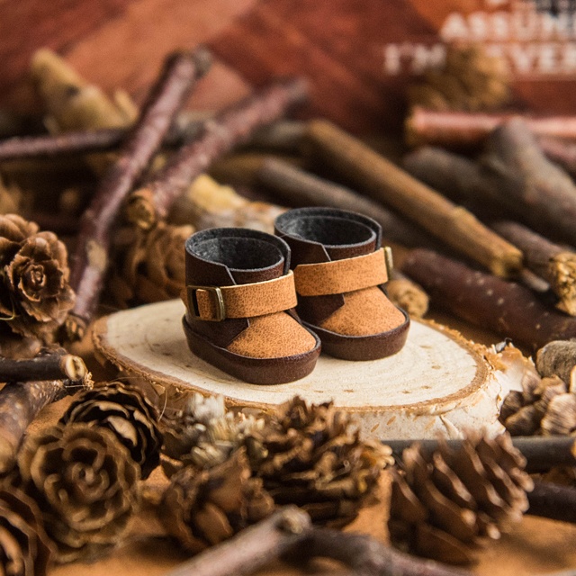 ぬい靴(10㎝~12㎝)ハイカットマロンシリーズ