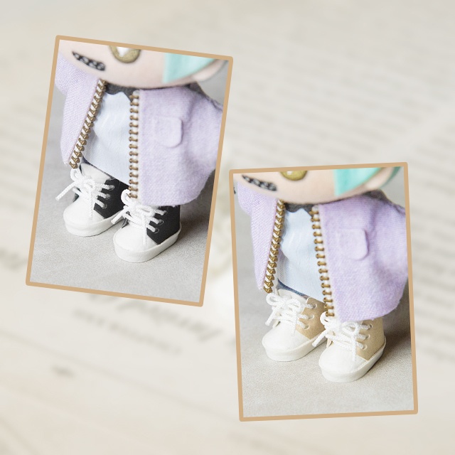 ぬい靴(10cm / 16cm)ベロ付きツートーンスニーカー5種