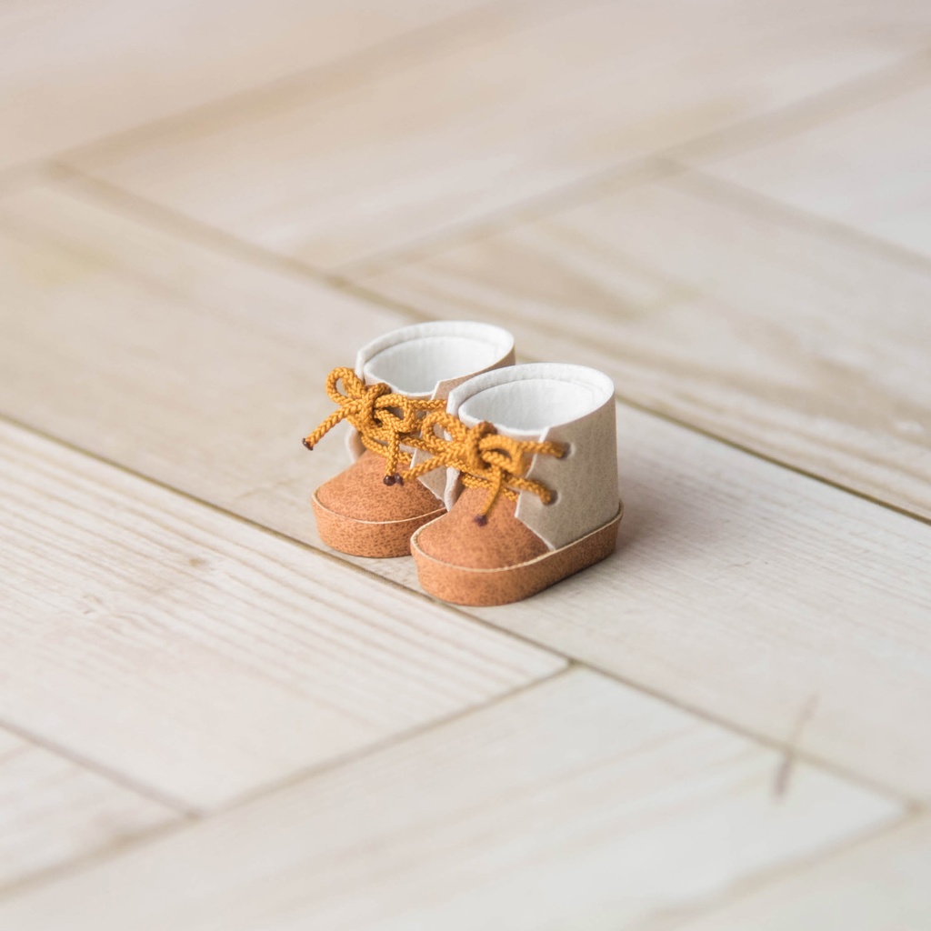 ぬい靴(10cm / 16cm)サンドベージュシューズ