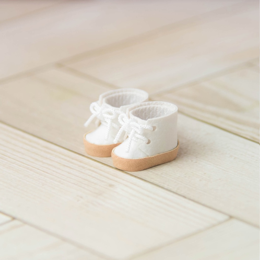 ぬい靴(10cm / 16cm)ナチュラルカラー紐シューズ5色