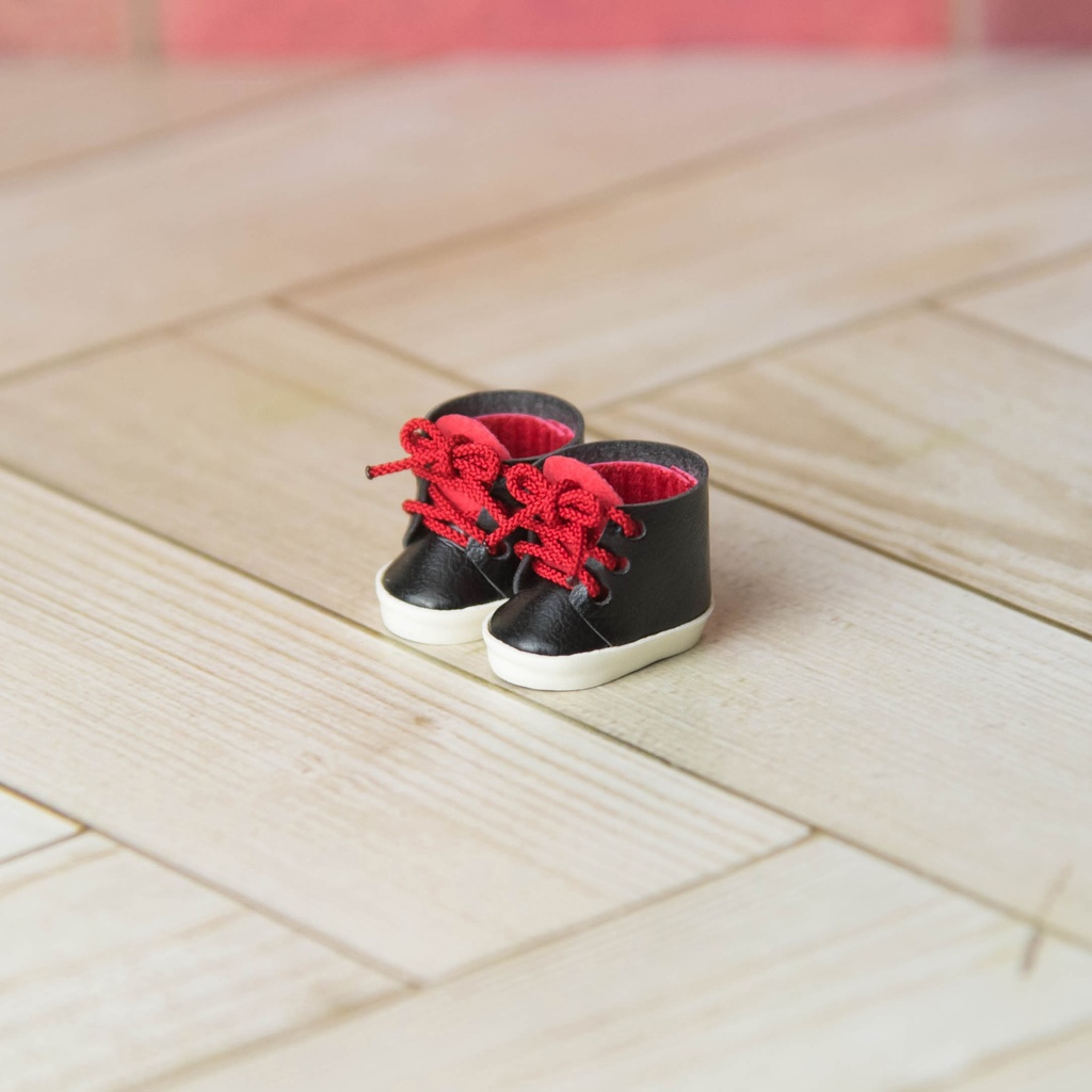 ぬい靴(10cm / 16cm) ベロ付きカラー紐シューズ6種