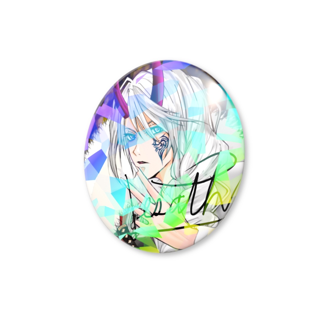 ホログラム手書きサインバッジ