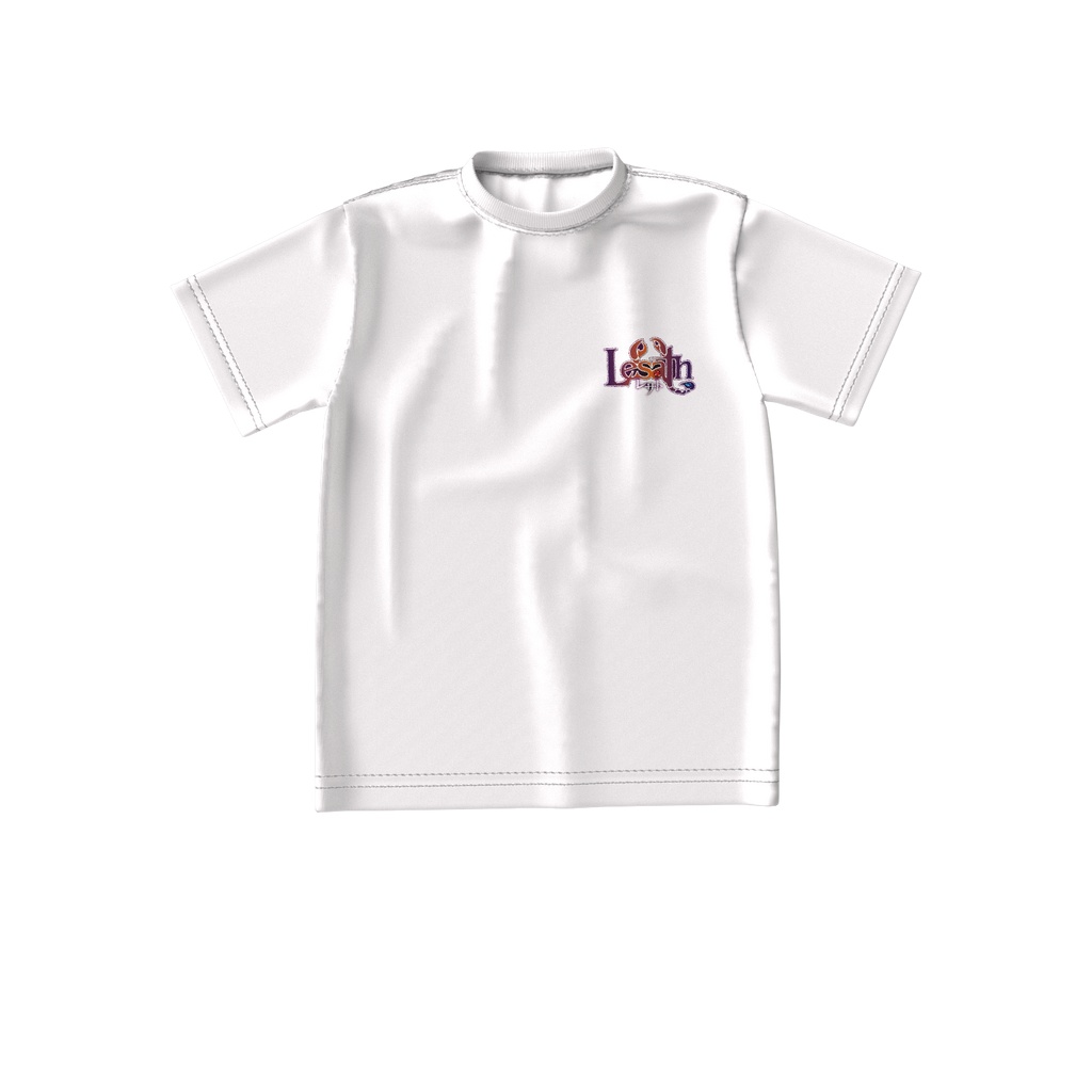 レサトロゴビッグシルエットTシャツ胸元白 