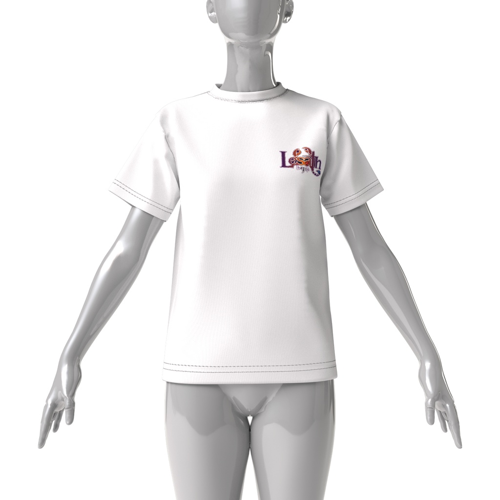 レサトロゴビッグシルエットTシャツ胸元白