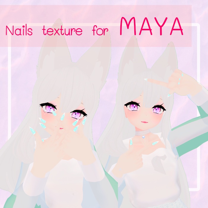 Nails texture for MAYA