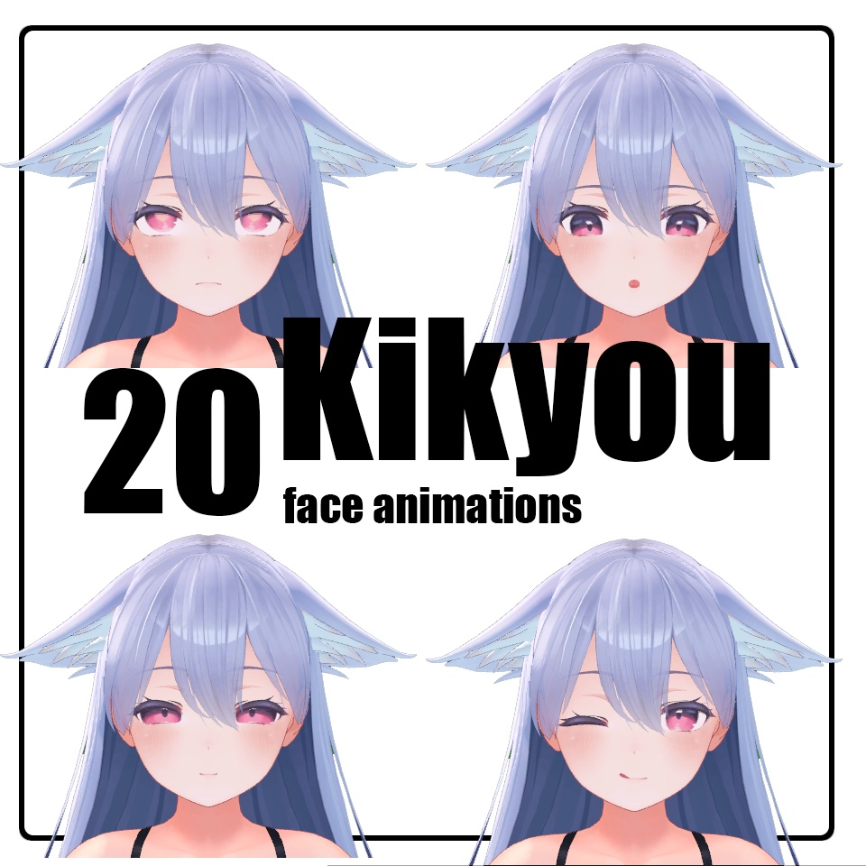 20 face animations for Kikyo