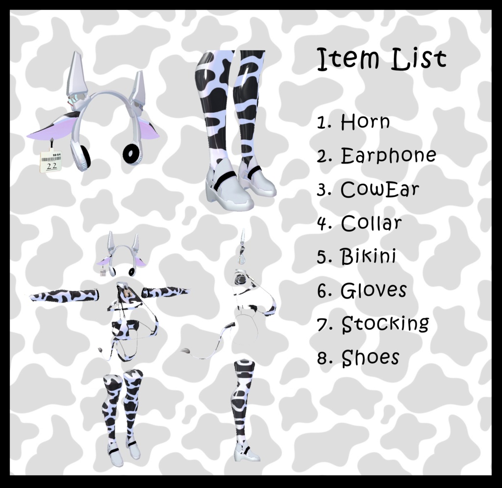 【Rosette - ロゼット - 専用】MooCow Outfit v1.01