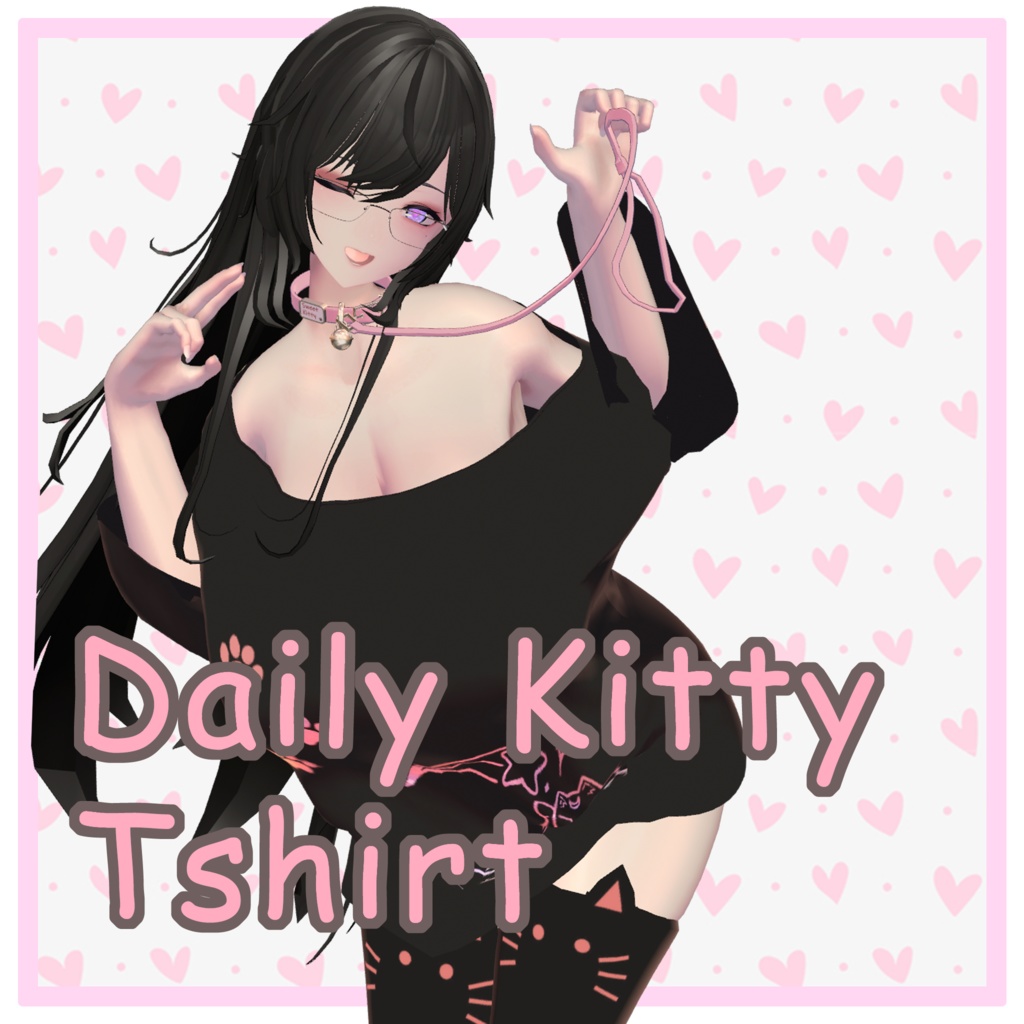 【Rosette - ロゼット - 専用】Daily Kitty Tshirt v1.01
