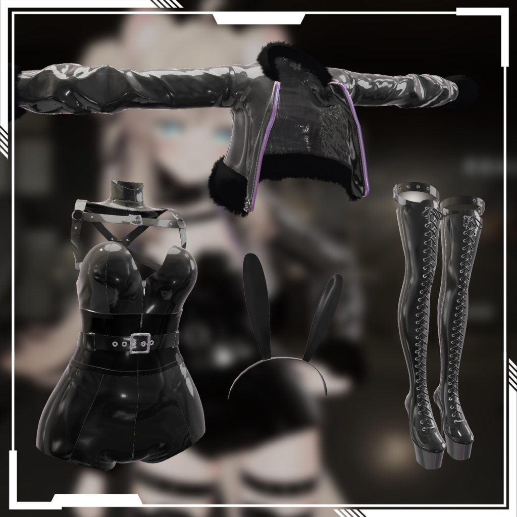 【Manuka / マヌカ - 専用】Bunny Lady Latex Outfit