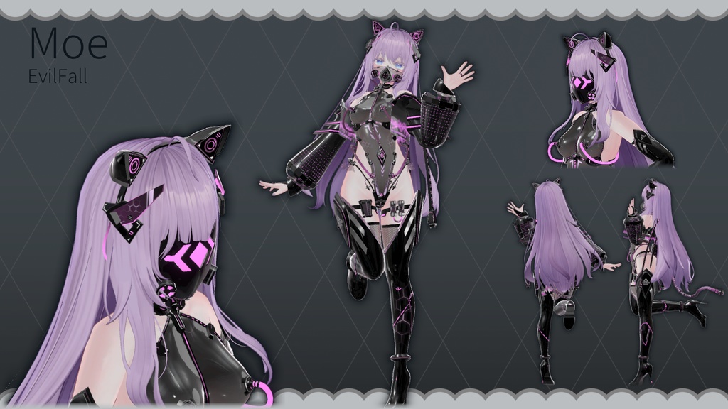 【Free!】【複数アバター対応】EvilFall Outfit 恶堕战斗员套装 v1.16 缩略图 25