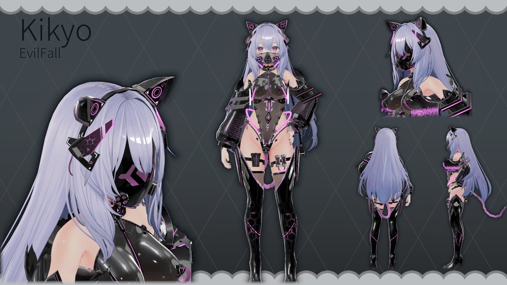 【Free!】【複数アバター対応】EvilFall Outfit 恶堕战斗员套装 v1.16 缩略图 26