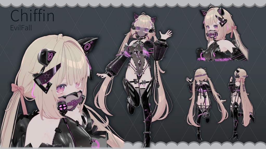 【Free!】【複数アバター対応】EvilFall Outfit 恶堕战斗员套装 v1.16 缩略图 32