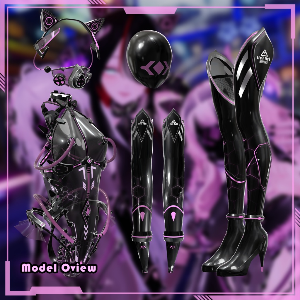 【Free!】【複数アバター対応】EvilFall Outfit 恶堕战斗员套装 v1.16 缩略图 15