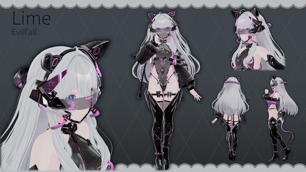 【Free!】【複数アバター対応】EvilFall Outfit 恶堕战斗员套装 v1.16 缩略图 33