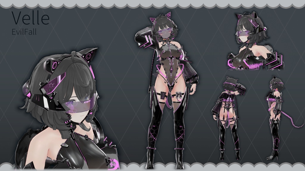 【Free!】【複数アバター対応】EvilFall Outfit 恶堕战斗员套装 v1.16 缩略图 31