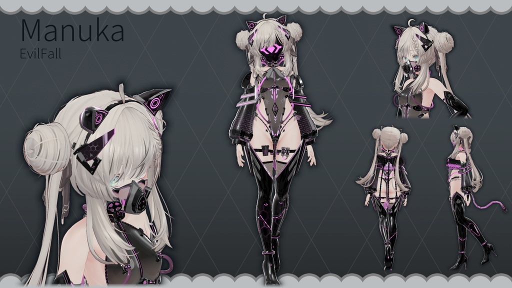 【Free!】【複数アバター対応】EvilFall Outfit 恶堕战斗员套装 v1.16 缩略图 23