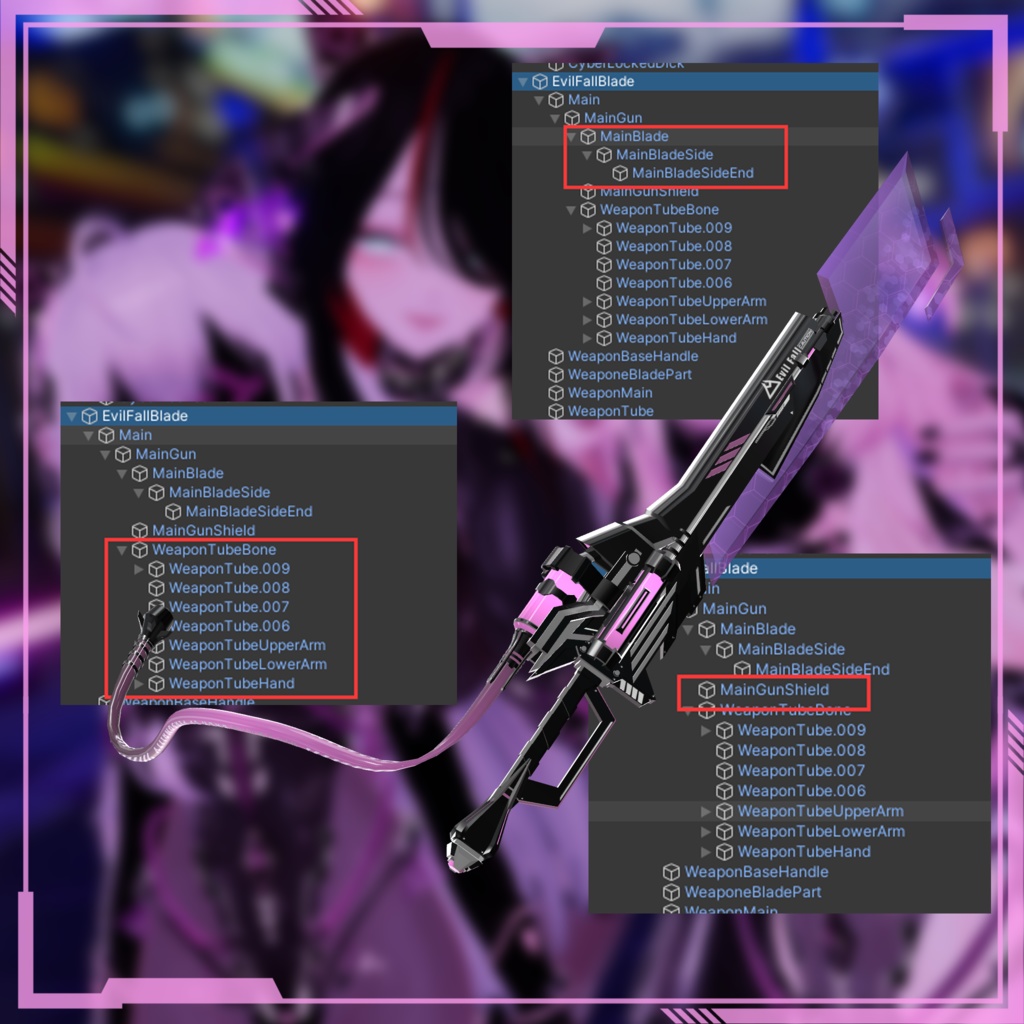 【Free!】【複数アバター対応】EvilFall Outfit 恶堕战斗员套装 v1.16 缩略图 22