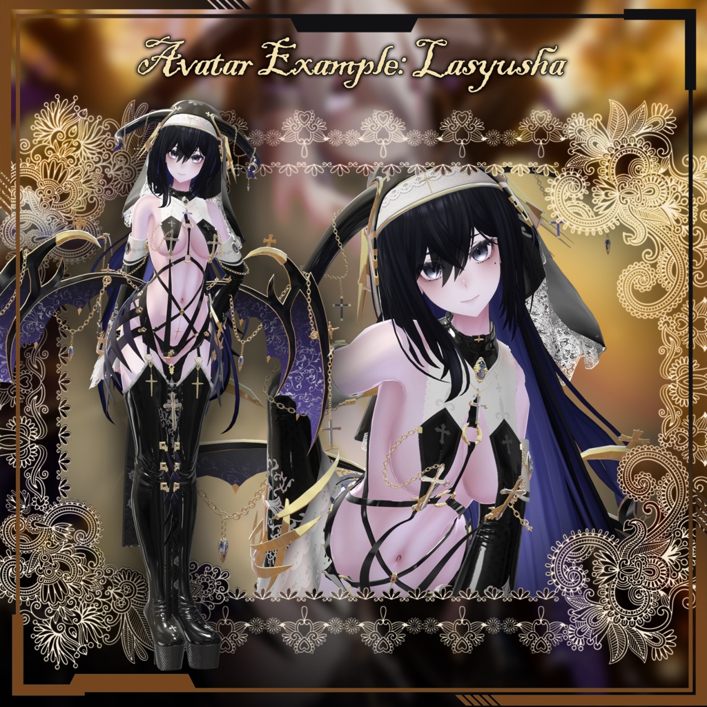 【複数アバター対応】SuccubusSister 魅魔X修女 V1.1 【Succubus Vo.2】 缩略图 19