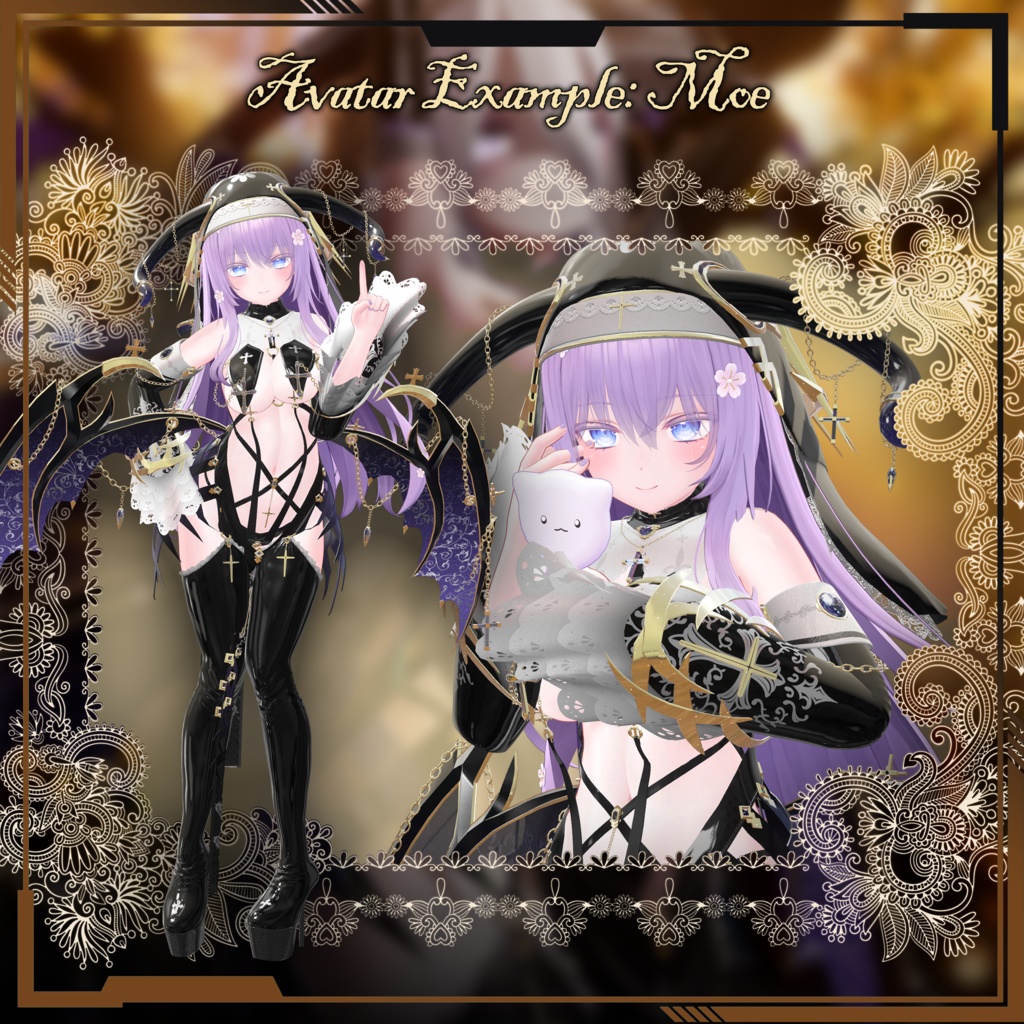 【複数アバター対応】SuccubusSister 魅魔X修女 V1.1 【Succubus Vo.2】 缩略图 21