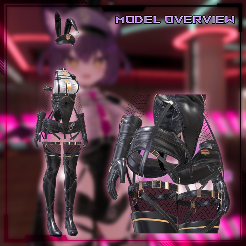 【複数アバター対応】Bunny Police 兔子警官 v1.01