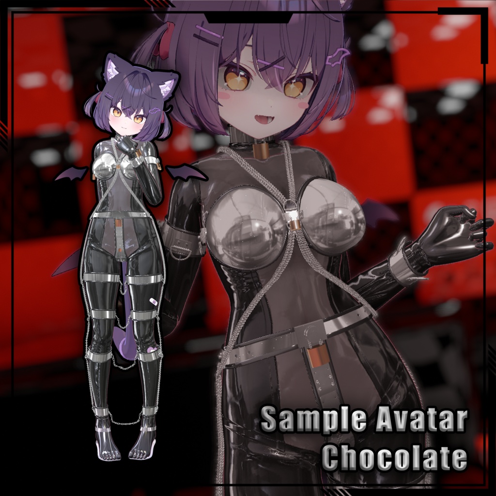 【複数アバター対応】Metal chastity belt set 金属贞操套装 v1.02