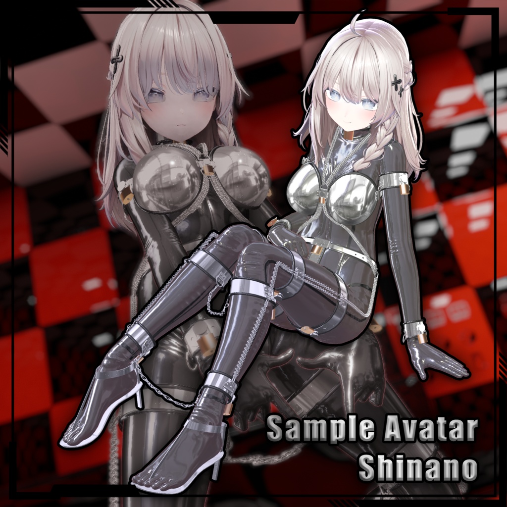 【複数アバター対応】Metal chastity belt set 金属贞操套装 v1.02