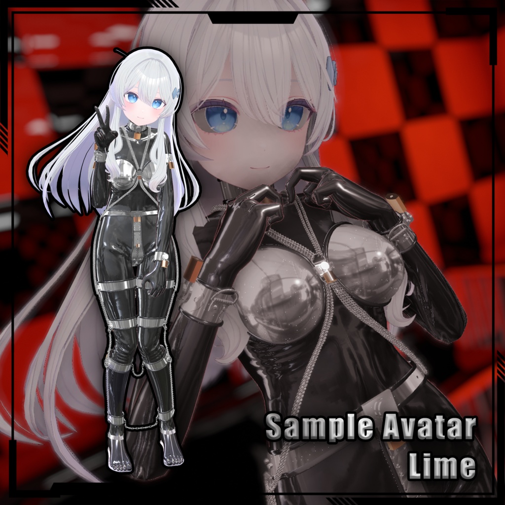 【複数アバター対応】Metal chastity belt set 金属贞操套装 v1.02