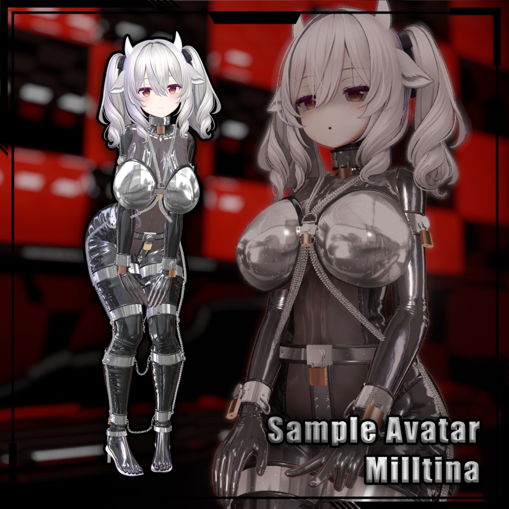 【複数アバター対応】Metal chastity belt set 金属贞操套装 v1.02