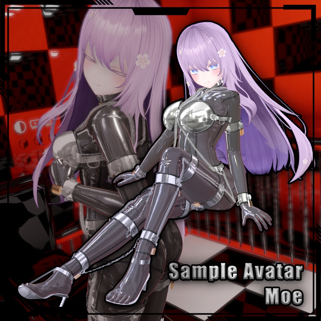 【複数アバター対応】Metal chastity belt set 金属贞操套装 v1.02