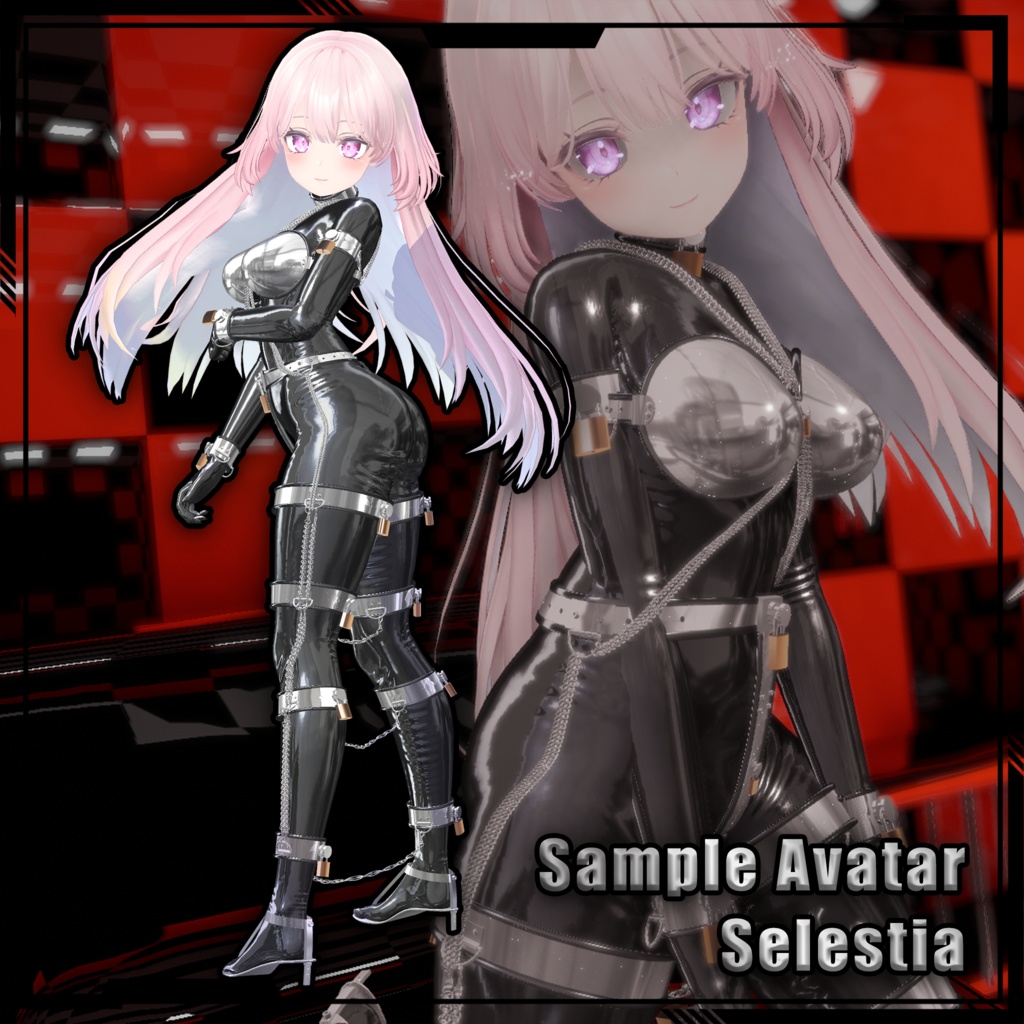 【複数アバター対応】Metal chastity belt set 金属贞操套装 v1.02