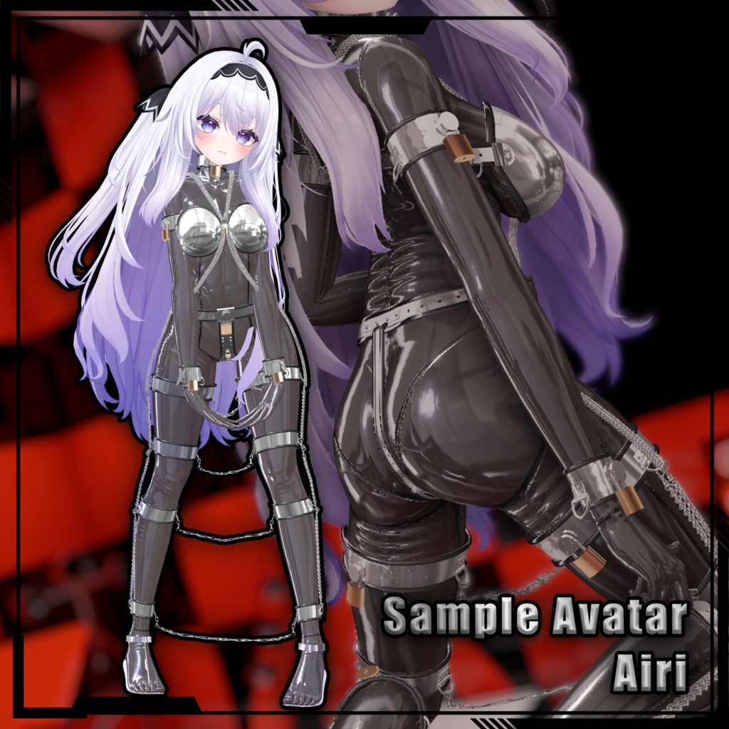 【複数アバター対応】Metal chastity belt set 金属贞操套装 v1.02