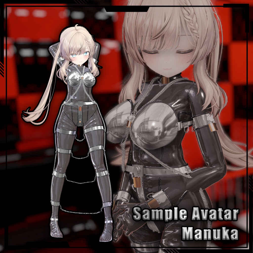 【複数アバター対応】Metal chastity belt set 金属贞操套装 v1.02