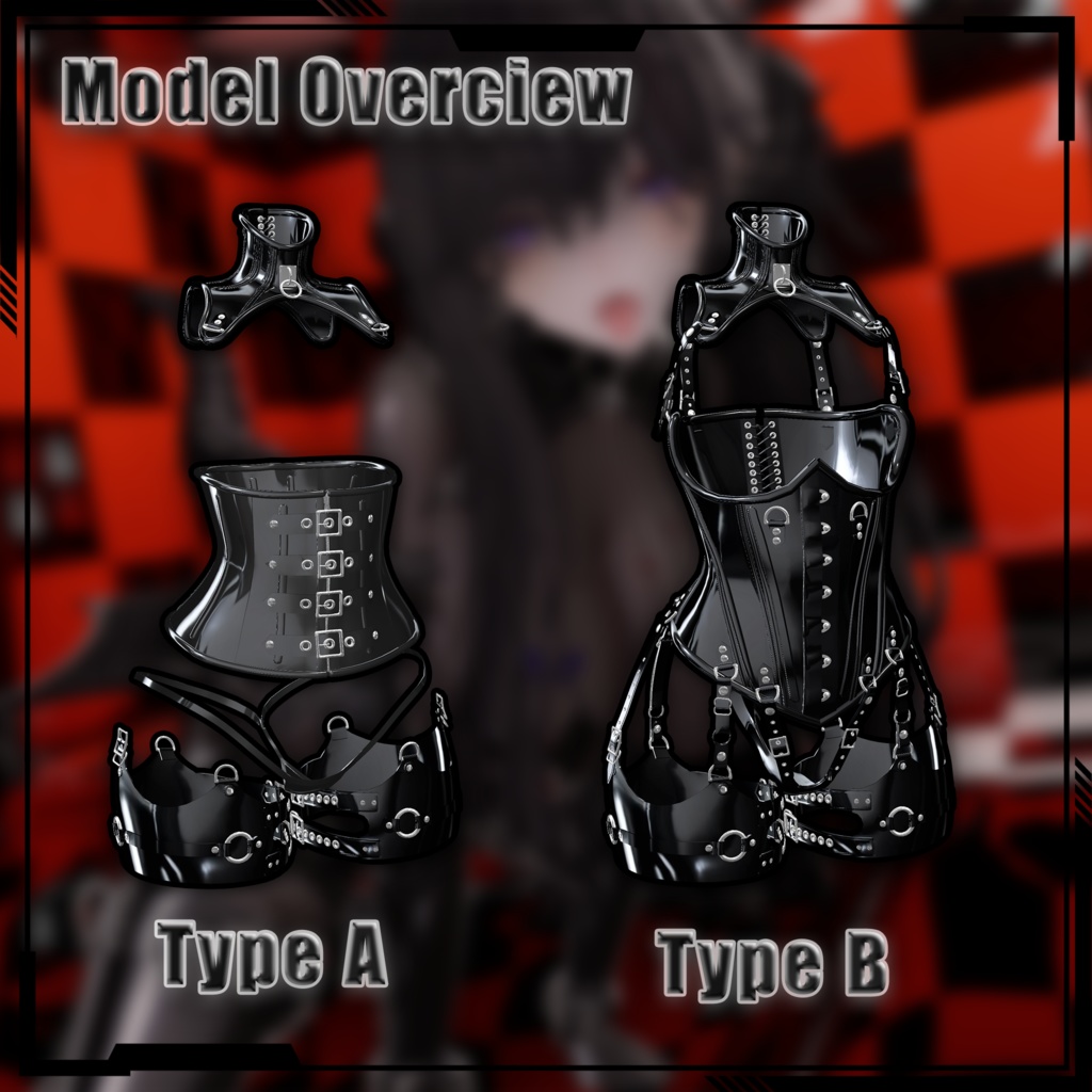 【複数アバター対応】Latex Lover Corset 乳胶恋人束腰 v1.02 缩略图 9