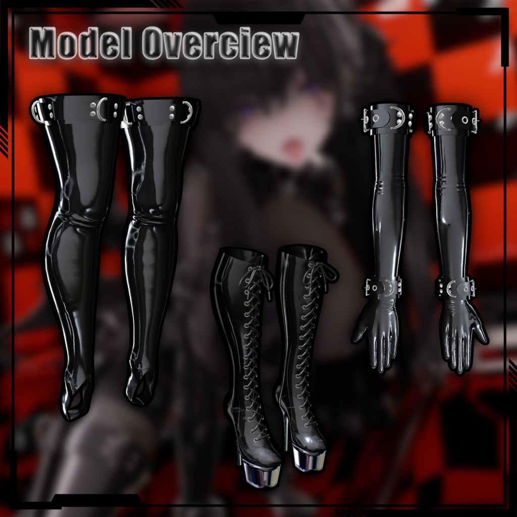 【複数アバター対応】Latex Lover Corset 乳胶恋人束腰 v1.02 缩略图 10