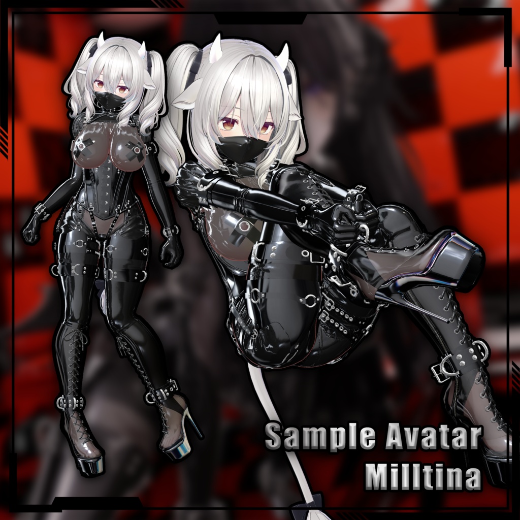 【複数アバター対応】Latex Lover Corset 乳胶恋人束腰 v1.02 缩略图 15