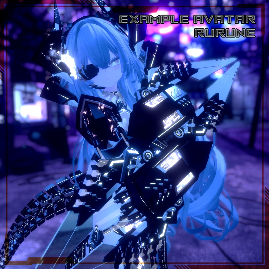 【複数アバター対応】EvilFall Dragon Set 恶堕战斗员_龙 v1.01