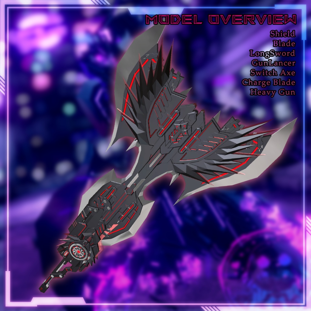 EvilFall Hunter Swith Weapon 恶堕战斗员_猎人变形武器套装 v1.0